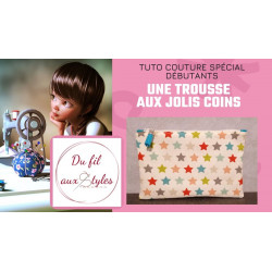 Tuto couture : Une trousse aux jolis coins