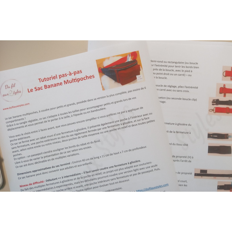 Tutoriel PDF du Sac Banane Multipoches